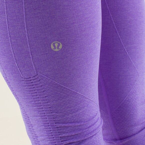 Lululemon In The Flow Crop Leggings Power Purple SIZE 6 - Picture 9 of 9